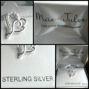 *NWT* Max & Jules Duo Heart Necklace
